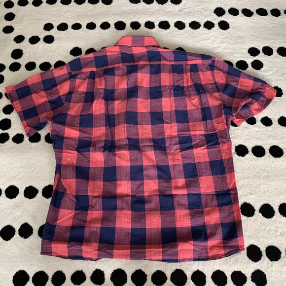 Lipson Classic Floral Flip Cuff Check Print Casual Shirt - Picture 4 of 10